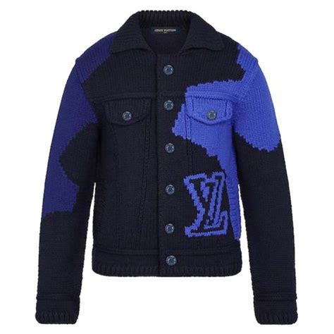 blue Louis Vuitton Coats for Men 